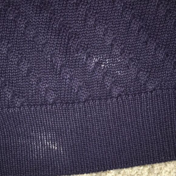 Blue marked Crewneck vintage Jos A Bank Blue Cotton textured LS Sweater Golf XL - Picture 2 of 4